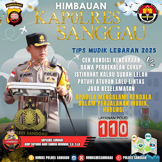 Kapolres Sanggau Imbau Pemudik Patuhi Aturan dan Utamakan Keselamatan