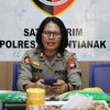 Polresta Pontianak Sita Beras Oplosan SPHP 1 Tersangka Diamankan