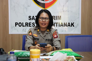 Polresta Pontianak Sita Beras Oplosan SPHP 1 Tersangka Diamankan