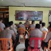 Kapolsek Bonti Tegaskan Disiplin dan Integritas dalam Anev Kinerja Bulanan