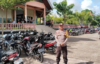 Polsek Beduai Pastikan Ibadah Misa Minggu di Wilayahnya Berlangsung Aman dan Tertib