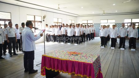 Pengukuhan BPD se Kecamatan Kembayan, Ini Pesan Bupati Sanggau
