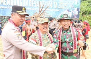 Kapolres Sanggau Hadiri Pembukaan TMMD Ke-124 di Parindu, TNI-Polri Bersinergi Dukung Pembangunan Desa