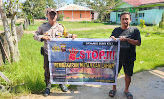 Wujudkan Masyarakat Tanggap Karhutla, Polsek Meliau Gencarkan Sosialisasi Pencegahan