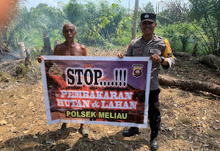 Polsek Meliau Gencarkan Edukasi Cegah Karhutla dan Premanisme di Wilayah Sanggau