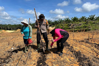 Polres Sanggau Gencarkan Ketahanan Pangan Lewat Penanaman Serentak Jagung Hibrida di Kembayan