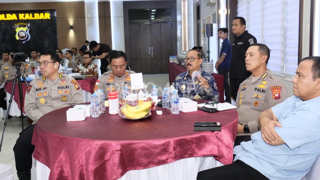Bupati Sanggau Ikuti Rakor Pelaksanaan Program Ketahanan Pangan di Polda Kalbar