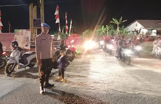 Sinergi Pengamanan Pawai Obor Sambut Idul Adha 1446 H di Batang Tarang