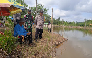 Meriahkan Idul Adha 1446 H, Polsek Sekayam Berikan Pengamanan Lomba Mancing di Balai Karangan
