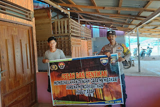 Polsek Toba Bangun Kesadaran Warga: Bersama Cegah Karhutla Sejak Dini