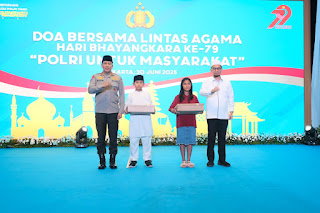Kebersamaan dalam Doa: Polri Gelar Doa Bersama Lintas Agama Sambut Hari Bhayangkara ke-79