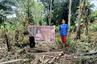 Polsek Toba Ajak Warga Perkuat Sinergi Cegah Karhutla di Musim Kemarau