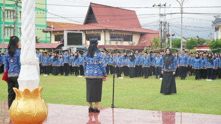 Apel Gabungan Kesadaran Nasional, Wabup Sanggau: Pentingnya Kerjasama Tim Dalam Bekerja