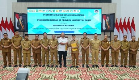 Bupati Sanggau Teken Nota Kesepahaman Program Makan Bergizi Gratis Bersama Badan Gizi Nasional