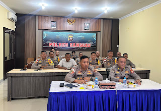 Polres Sanggau Komit Dukung Ketahanan Pangan, Kapolres Ikuti Evaluasi Program Strategis Polda Kalbar