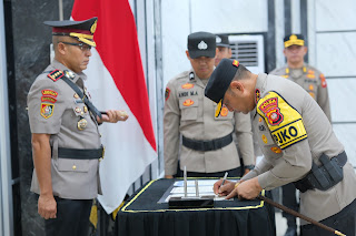 Kapolda Kalbar Pimpin Upacara Serah Terima Jabatan Pejabat Utama dan Kapolres Jajaran