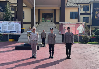 Bangun Semangat dan Disiplin, Wakapolres Sanggau Tekankan Tanggung Jawab Personel dalam Apel Pagi