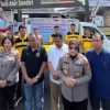 Polda Lampung bersama Perum Bulog Kanwil Lampung Jual Beras sebanyak 2,2 Ton