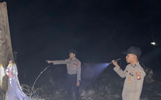 Tiga Titik Hotspot di Sekayam Terpantau BRIN Fire, Polsek Pastikan Api Sudah Padam