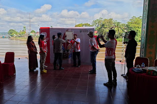 Polres Sanggau Amankan Lomba Melukis HUT ke-80 RI, Kegiatan Berjalan Kondusif