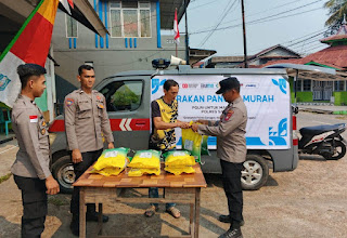 Polres Sanggau Gelar Gerakan Pangan Murah, Sediakan 1 Ton Beras untuk Warga
