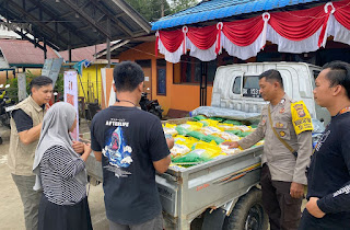 Gerakan Pangan Murah Hadir di Desa Semuntai, Ratusan Karung Beras Ludes Terjual