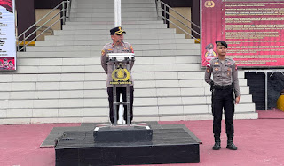 Wakapolres Sanggau Tegaskan Disiplin dan Siaga Personel dalam Apel Pagi
