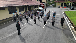 Wujudkan Profesionalisme Tata Upacara, Bidpropam Polda Kalbar Gelar Latihan PBB Rutin