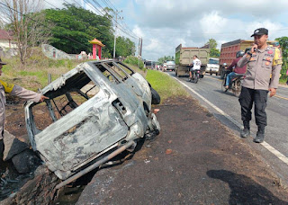 Mobil Terbakar Usai Isi BBM, Seorang Warga Sosok Alami Luka Bakar Serius