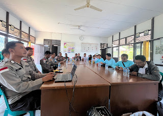 Polsek Sekayam Ikuti Zoom Meeting dan Penanaman Jagung Serentak Kuartal IV, Dukung Swasembada Pangan Nasional