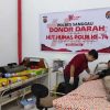 Peduli Sesama, Polres Sanggau Gelar Donor Darah Sambut HUT Humas Polri ke-74