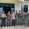 Sinergi Tanpa Batas, Polsek Beduai Beri Ucapan HUT ke-80 TNI di Perbatasan Sanggau