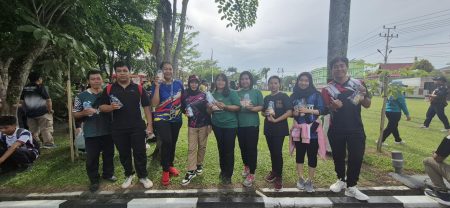 Dinas Kearsipan dan Perpustakaan Kabupaten Sanggau Ikuti Peringatan Hari Kesehatan Nasional Ke-61 dengan Penuh Antusias