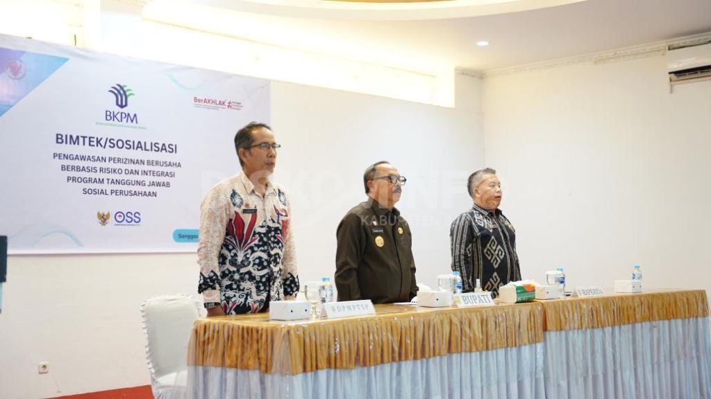 Sinergi Pemerintah dan Dunia Usaha, Bupati Sanggau Buka Bimtek OSS